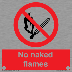 No naked flames